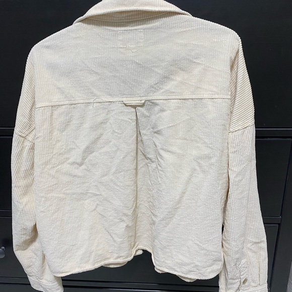 Crop style corduroy shirt - Picture 3 of 5